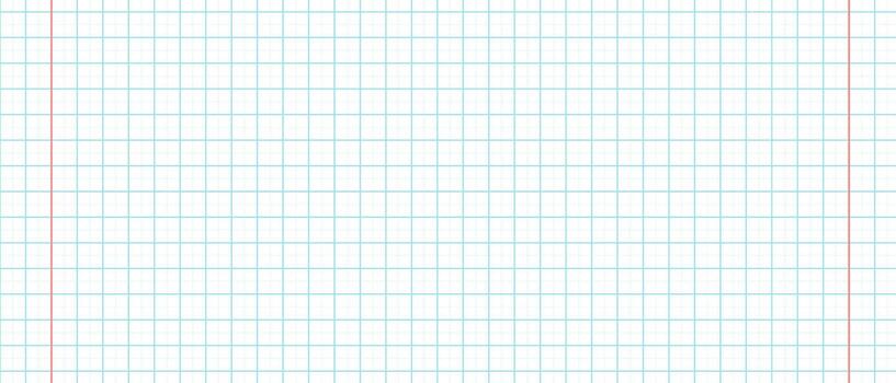 Graph paper, Graph paper background blue color, Square cell geometric school pattern. vector