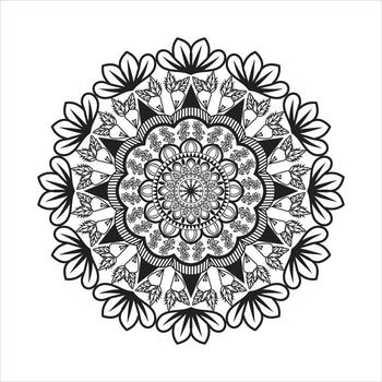mandala complejo resumen radial modelo vector