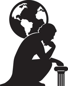 Global Responsibility Thinker vector