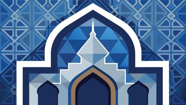 Modern Islamic Background with Moroccan Geometric Patterns vector
