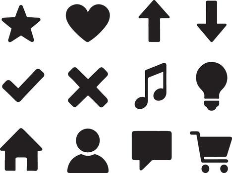 universal básico íconos conjunto vector