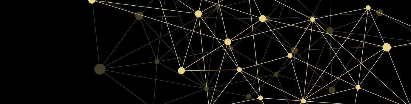 Modern Geometric Web Structure Internet Connectivity Banner vector