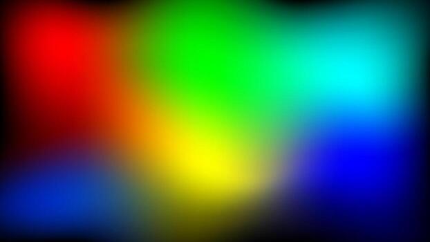 Abstract Rainbow Color Gradient Blur on Dark Background vector