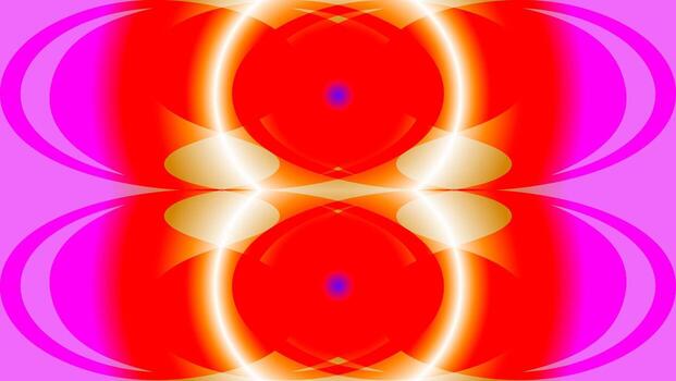 Psychedelic Symmetrical Red and Pink Gradient Abstract Background vector