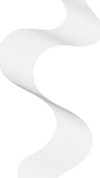 Elegant digital abstract wavy thin line vector