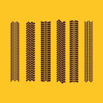 Tire Marks trendy magnificent amazing design useful Illustration colorful background vector
