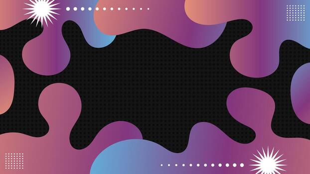 resumen dinámica fluido líquido formas bandera antecedentes con neón degradado vector