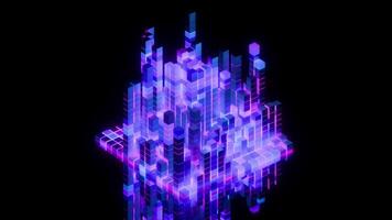 audio frecuencia visualizador un dinámica digital sonido ola monitor lazo animado video