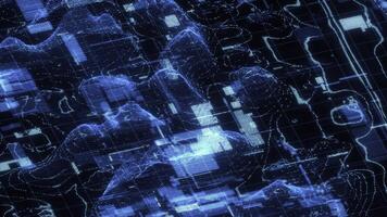 glitch terrain grid motion background loop animated video