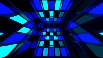 Blue and Cyan Slow Strobe Lights System Background VJ Loop in 4K video
