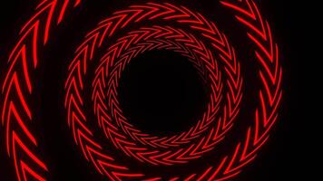 rosso astratto spirale in movimento sfondo vj ciclo continuo nel 4k video