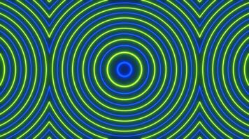 Blue and Green Glowing Curly Pattern Background VJ Loop in 4K video