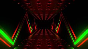 groen en rood snel futuristische abstract in beweging achtergrond vj lus in 4k video