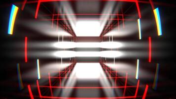Red and White Abstract Strobe Machine Background VJ Loop in 4K video