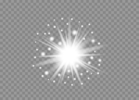 Bright Sparkle Effect with Glowing Particles vector