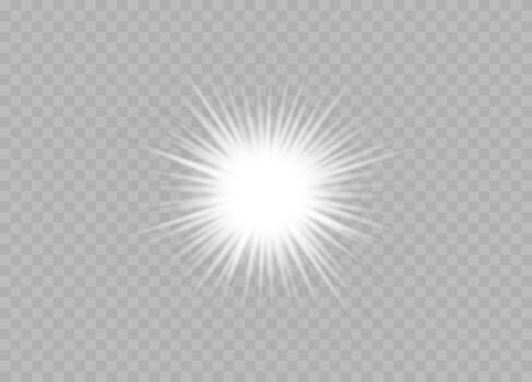 Bright Light Flare Effect for Design and Decor Use. vector