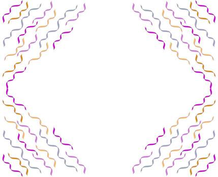 brillante geométrico antecedentes. elemento fiesta diseño. vistoso fiesta. arco iris evento. papel picado fiesta marco. vacío espacio vector