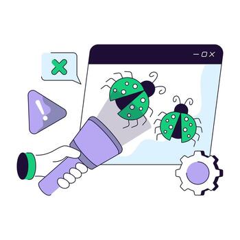 Perfecto virus debajo aumentador vaso, depuración vector