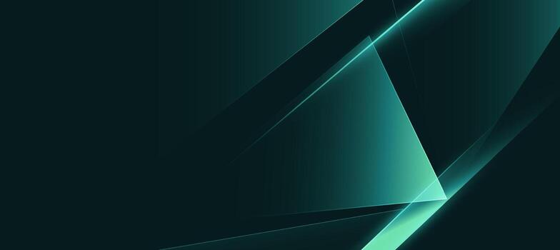 Abstract Glowing Lines With Green Black Modern Geometric Background For Ads Banner Or Web Background vector