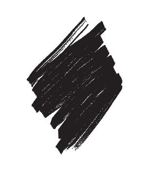 Abstract black brush stroke background. Hand-painted diagonal scribble texture, an artistic element for banners or design. vector