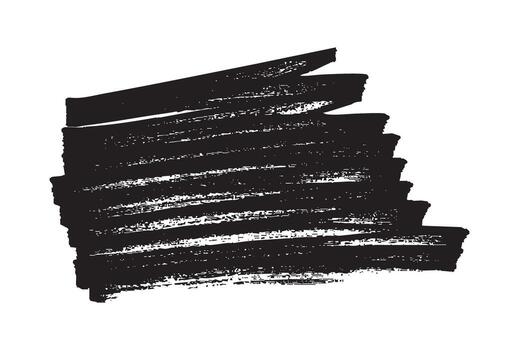 Hand-drawn black marker scribble. Grunge highlight texture isolated on a white background for design elements. vector
