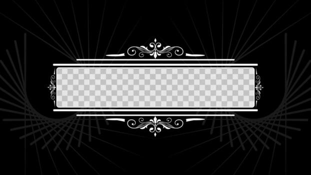 elegant frame design in white and black with copy space vector