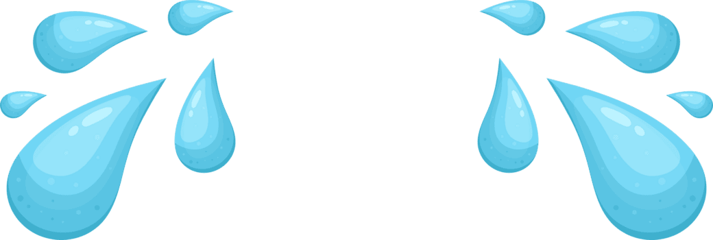 desenho animado lágrimas corrente baixa dentro uma aguado exibição do emoção, representando tristeza e pesar. png