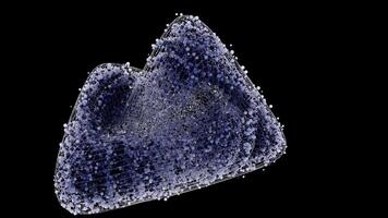 astratto 3d maglia struttura particelle video