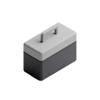 isometrico attrezzo scatola un' semplice, funzionale 3d modello per vario applicazioni png