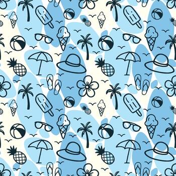 Boho Summer Abstract Pattern Set vector