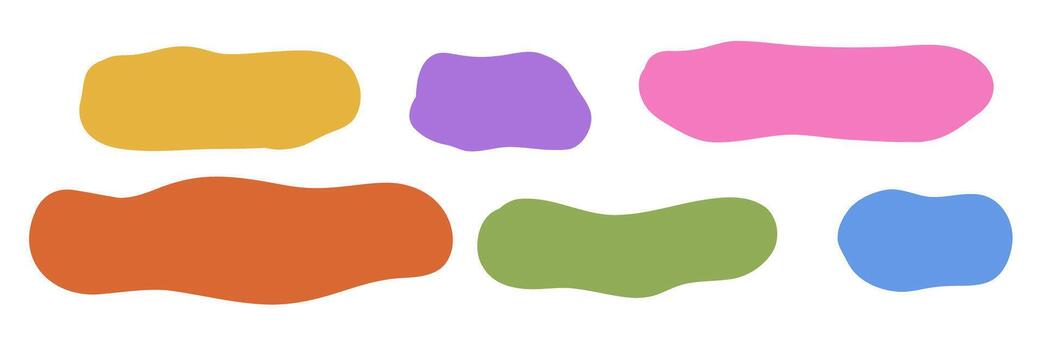 Irregular rectangle shape frame. Wavy square box for text vector