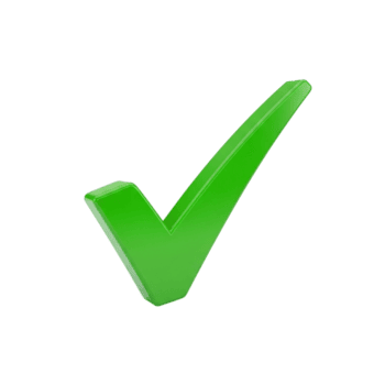 verificação confirme verde Verifica marca isolado placa png