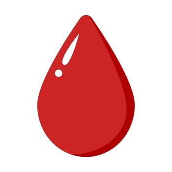 Red drop icon for graphics vector
