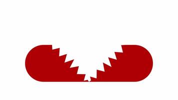 animado quebrado coração divisão e reunindo. uma vermelho quebrado coração racha separado para dentro dois metades este mover longe a partir de cada de outros e então De repente venha costas juntos dentro uma desatado laço. video