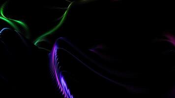 astratto colorato onda modelli nero sfondo video