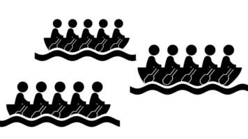 lag rad sida förbi sida i konkurrens, symboliserar rivalitet, bestämning, och de jakt av förträfflighet genom uthållighet och lagarbete video