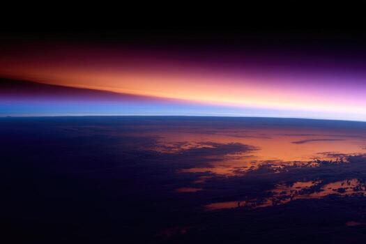 Sunrise view from high altitude photo