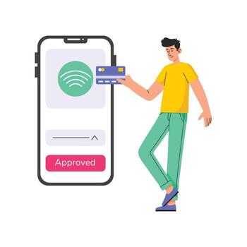 Mobile payment approval with a user vector