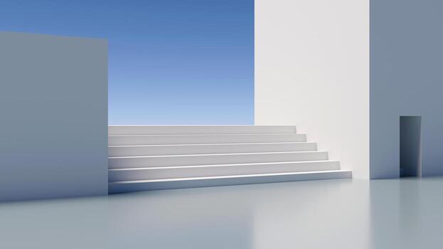 Abstract background of architecture stone texture background. Geometric pattern. 3d render of abstract futuristic architecture with empty floor. minimal exterior, product background. Geometric photo