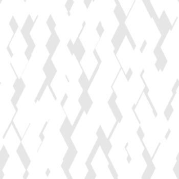 Gray abstract geometric seamless pattern. Random zigzag curved shapes on white background. Minimalist ornament. Monochrome white grey background vector