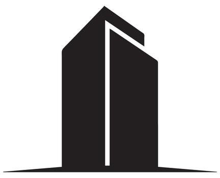 Abstract Geometric Skyscraper Icon building architecture vector