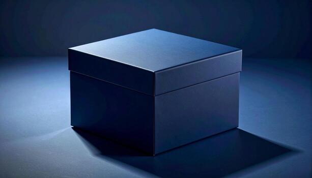 Sleek Black Box A Study in Minimalism and Shadow. photo