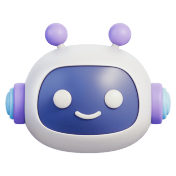 Chatbot Roboter Kopf Symbol zum virtuell Assistent und Kunde Unterstützung, ai Konversation Bedienung mit Stimme und Botschaft Antwort, Automatisierung Plattform zum Beratungsstelle Kommunikation, 3d Illustration png