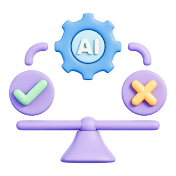 décision coche et traverser Icônes pour approbation, rejet, validation et contrôle 3d illustration png