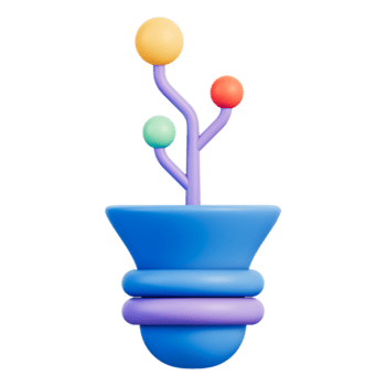 dati crescita albero con collegato nodi e ramificazione struttura per Rete analisi, visualizzazione e prestazione intuizione, scalabile modello per digitale espansione e sistema sviluppo 3d illustrazione png