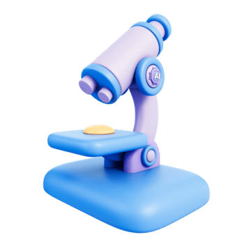 ai microscoop voor laboratorium Onderzoek en medisch diagnostiek, monster glijbaan analyse met optiek, pathologie en microbiologie screening, detectie nauwkeurigheid en machine aan het leren, 3d illustratie png