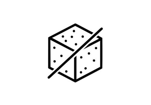 Say No to Sugar Concept with a Clean Minimalist Design Perfect for Health and Wellness Campaigns Dieting Resources and Nutrition Guides vector