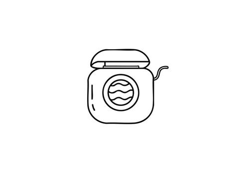 Laundry day simplified with this minimal washing machine icon, perfect for creating a clean and modern aesthetic for your home organization project vector