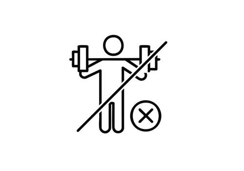 Avoid weightlifting injuries with proper form and training techniques for a healthier lifestyle, prioritize safety and well-being in the gym today vector