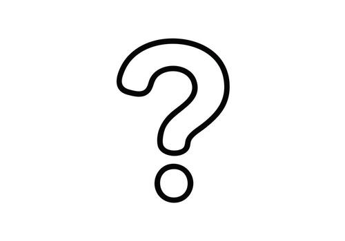 Striking question mark symbol graphic representing curiosity, uncertainty, or inquiry for business and creative projects vector
